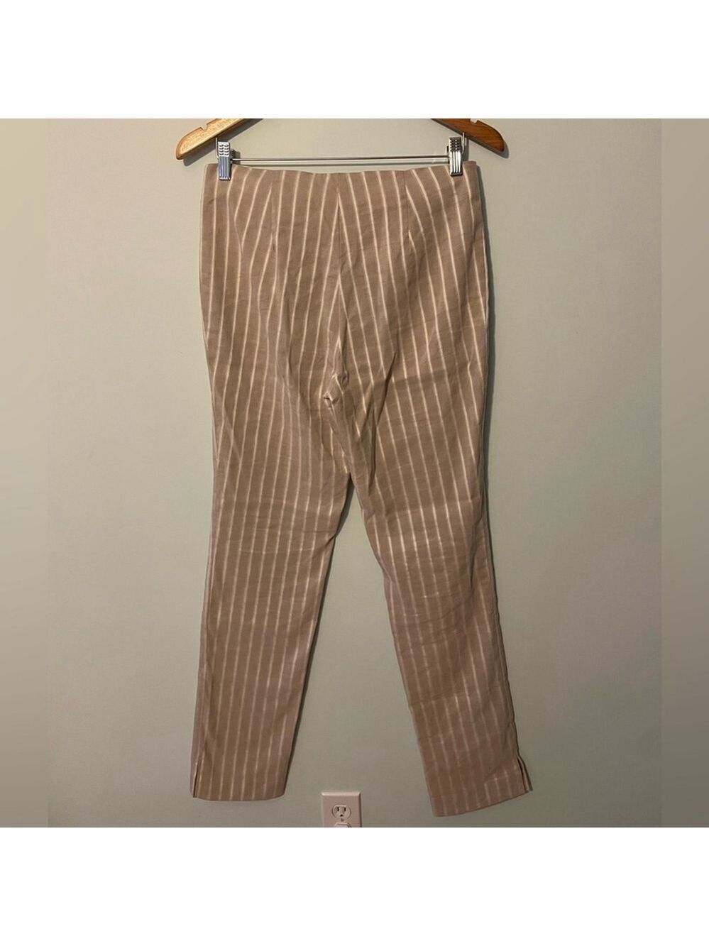 J’envie New York Flax Blend Striped Pants Size 6 - Picture 3 of 4
